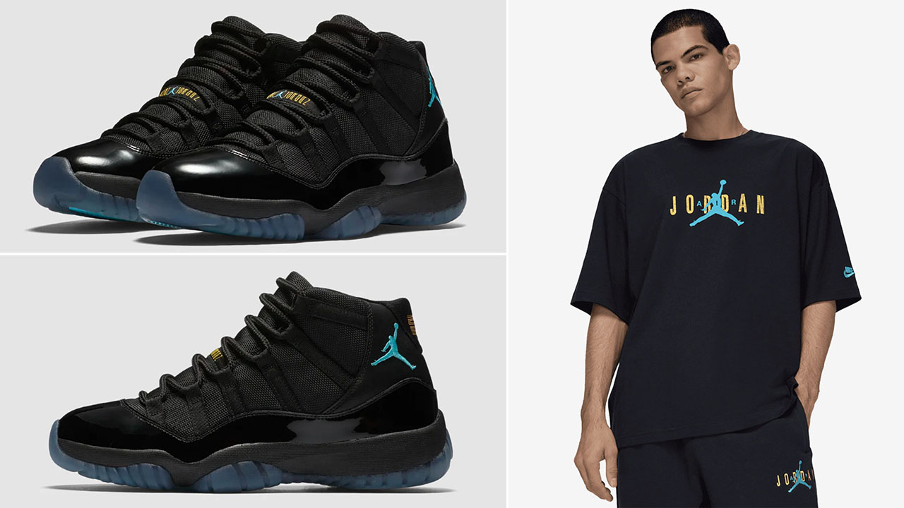 Air Jordan 11 Gamma 2025 Shoes x Jordan Brooklyn Oversized Mens Black T Shirt Outfit