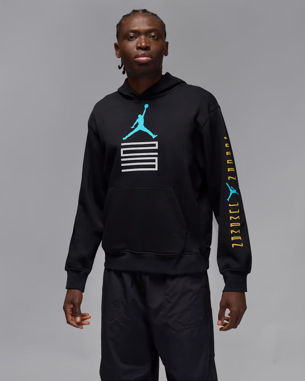 Air Jordan 11 Gamma Blue 2025 Mens Hoodie Black 1