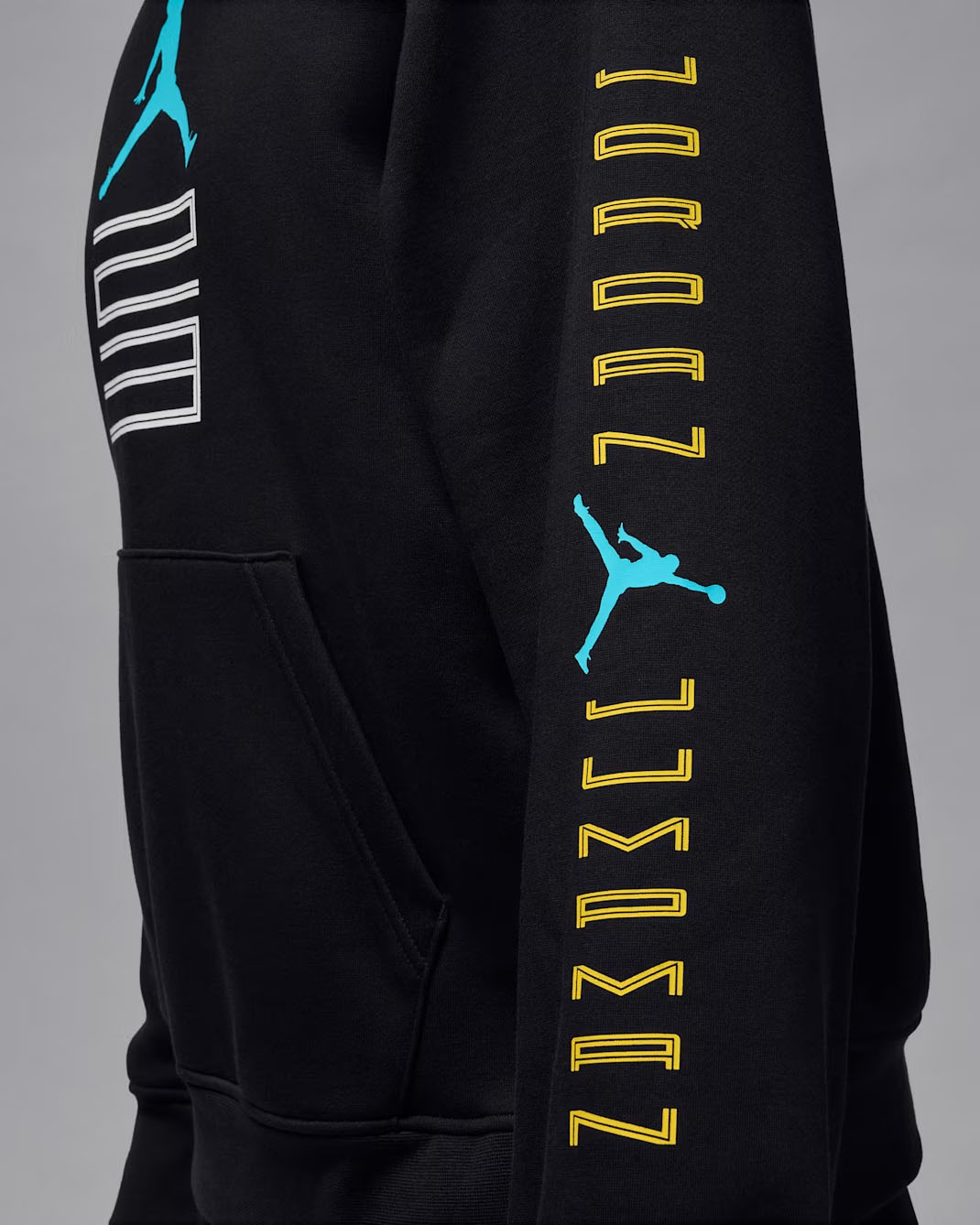 Air Jordan 11 Gamma Blue 2025 Mens Hoodie Black 3