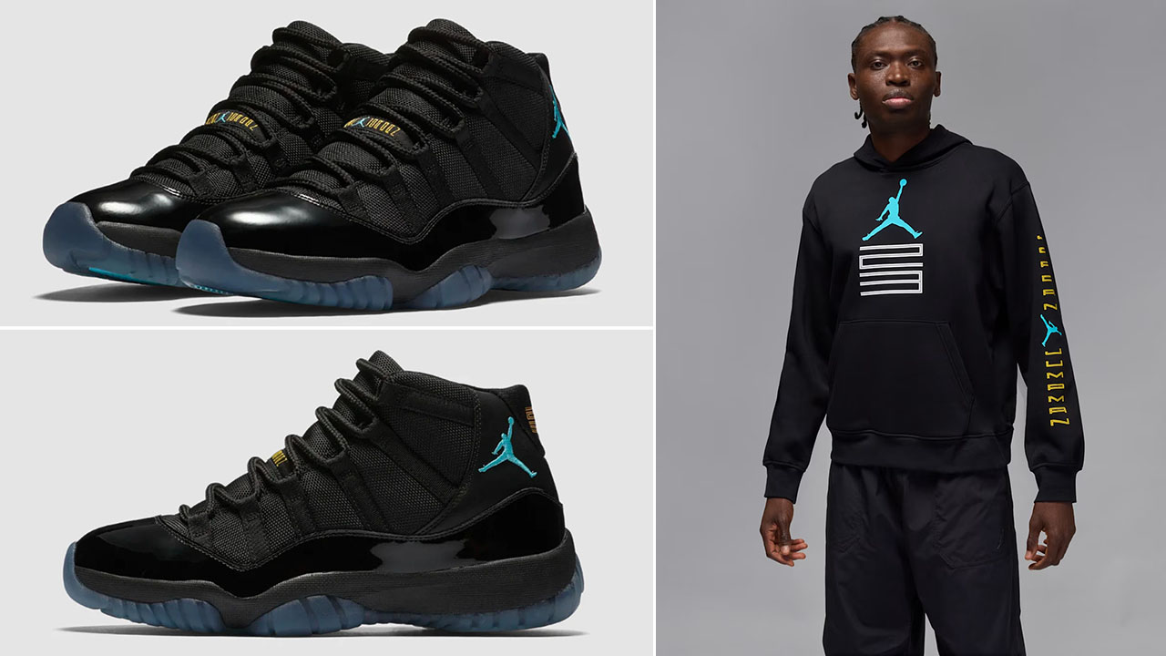 Air Jordan 11 Gamma Blue 2025 Mens Hoodie