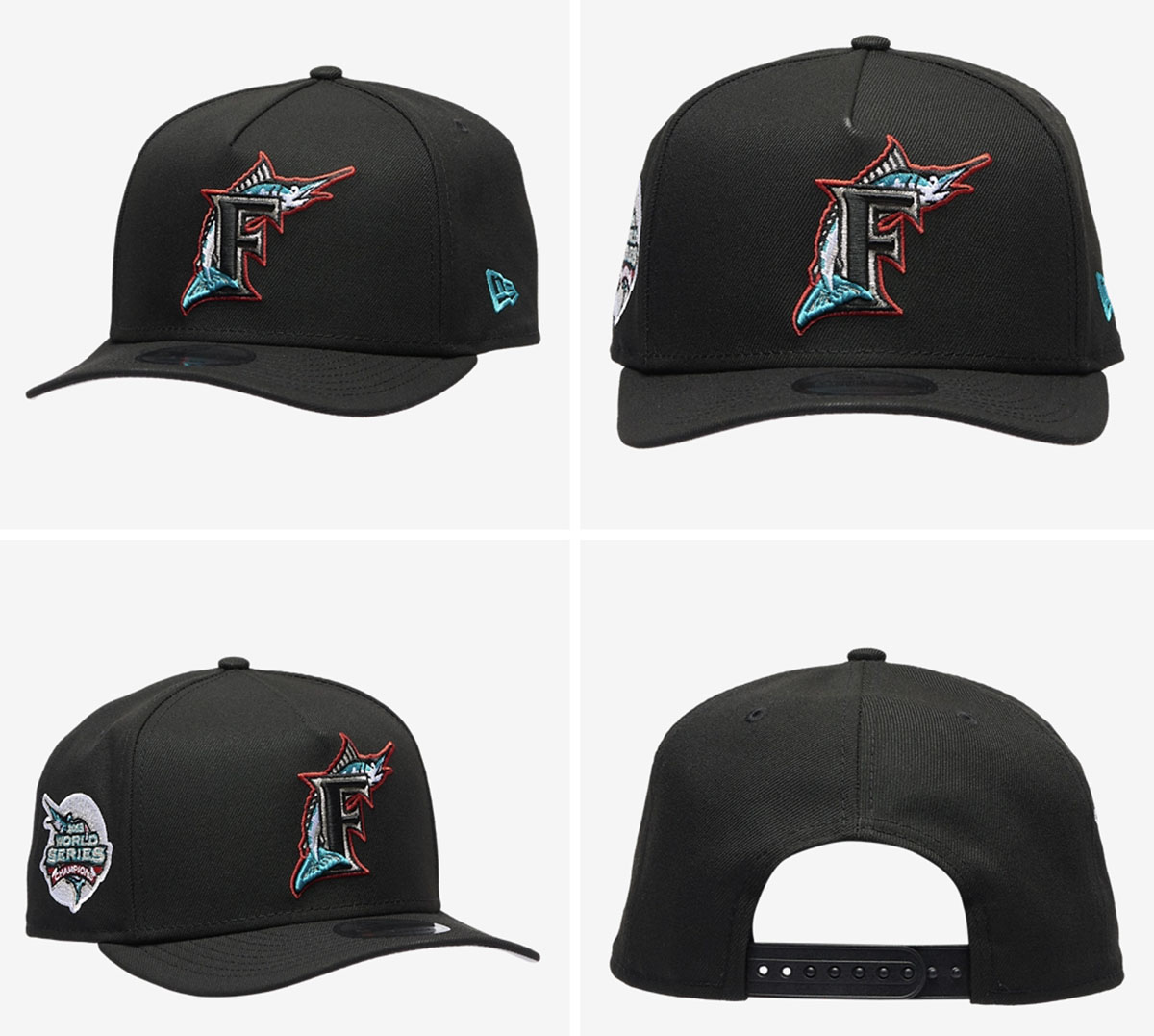 Air-Jordan-11-Gamma-Blue-2025-New-Era-Miami-Marlins-A-Frame-Hat-Snapback-Cap