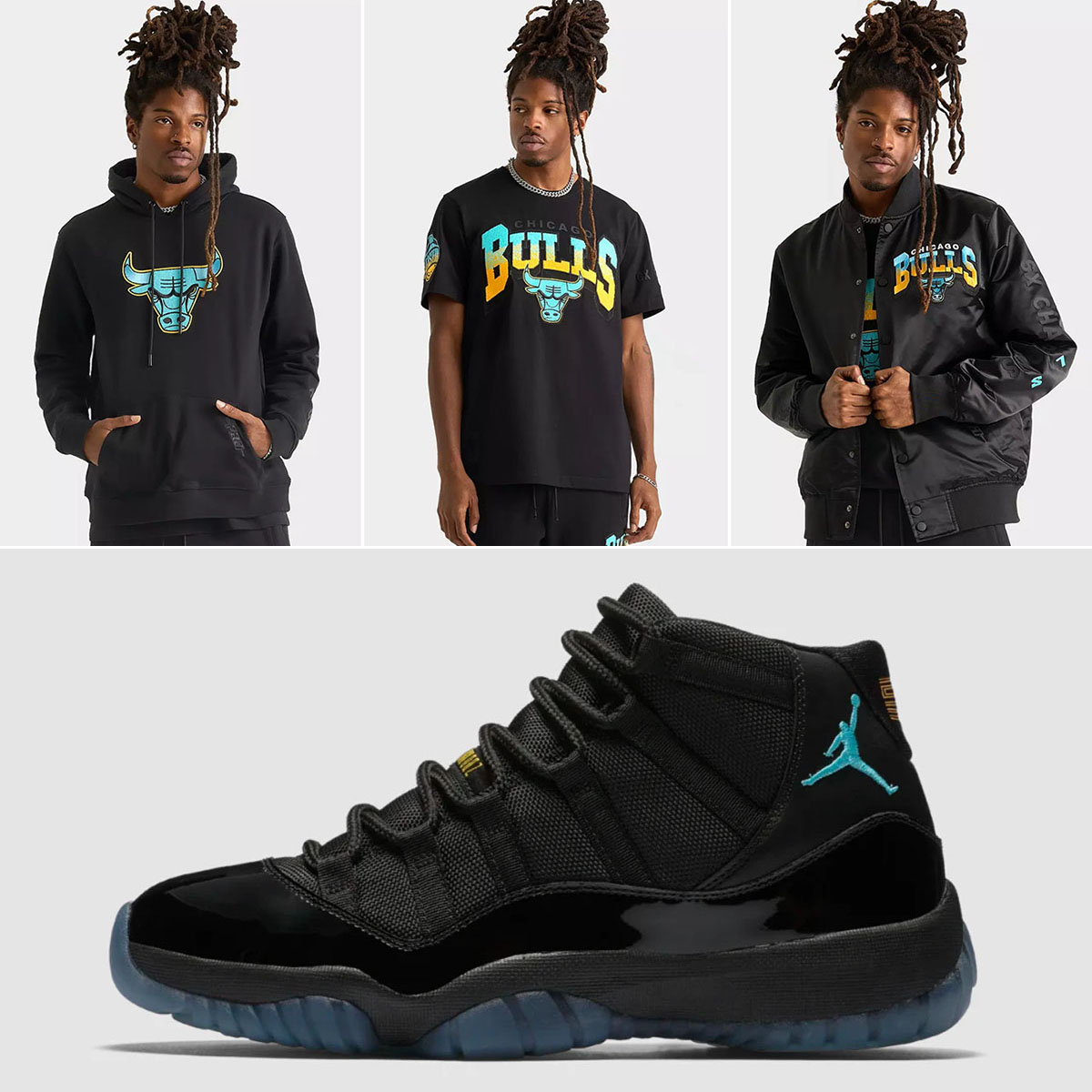 Air Jordan 11 Gamma Blue 2025 Shoes x Chicago Bulls Pro Standard Clothing