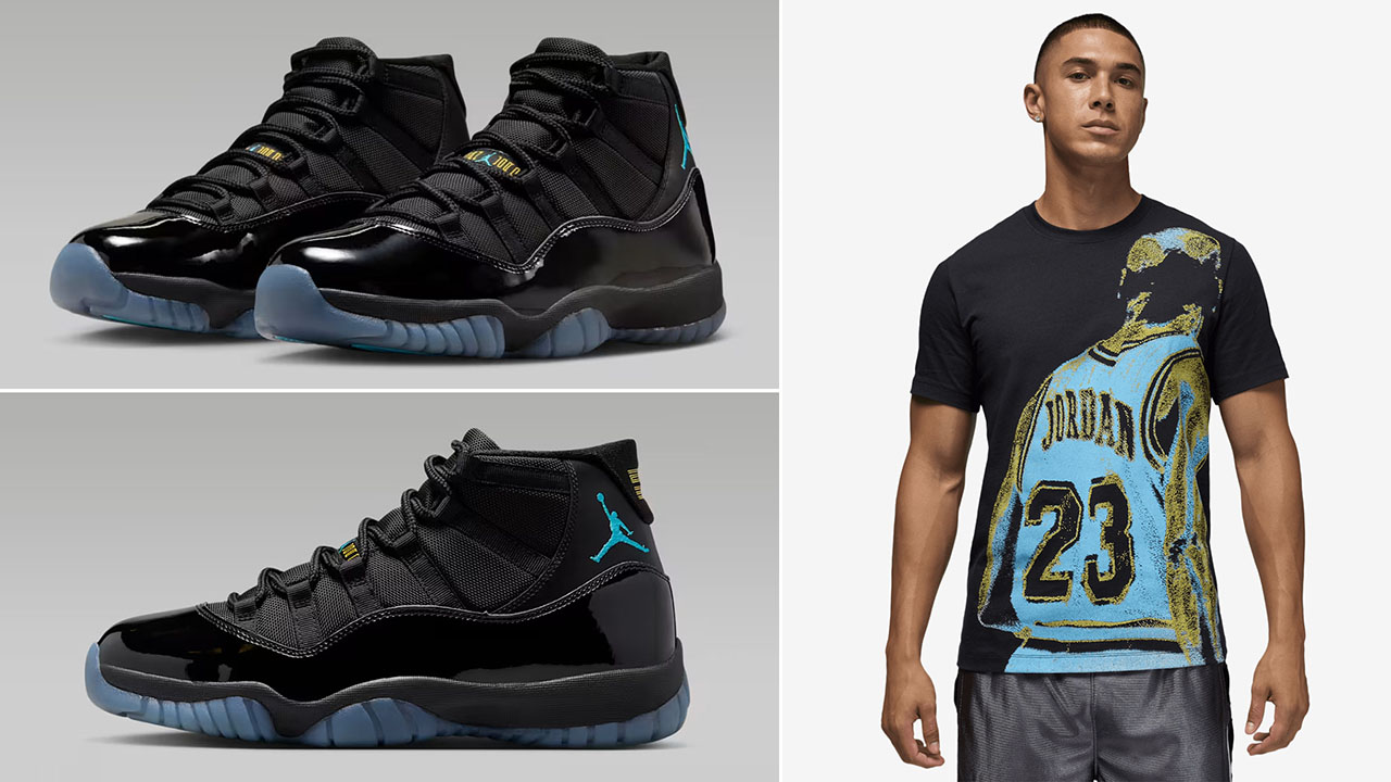 Air Jordan 11 Gamma Blue 2025 x Jordan Dri Fit Sport Graphic T Shirt Outfit