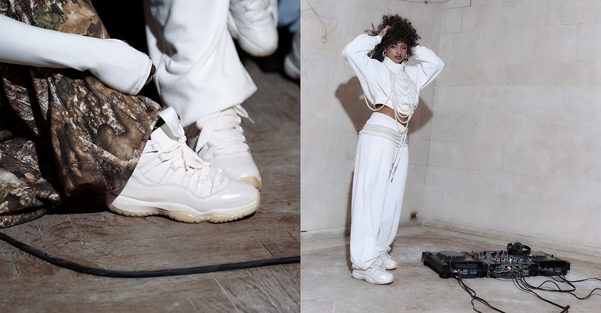 Air Jordan 11 Pearl Womens Shoes and Outfit