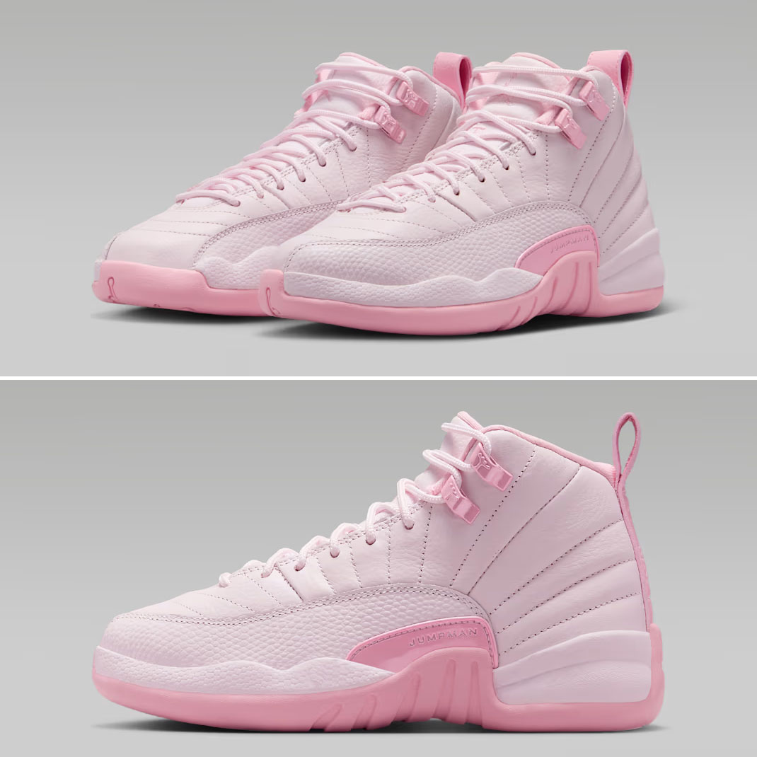 Air Jordan 12 Pearl Pink Kids GS Grade School Shoes 510815-600