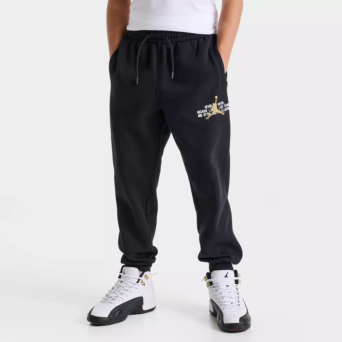 Air Jordan 12 Taxi 2025 Big Kids Pants 1