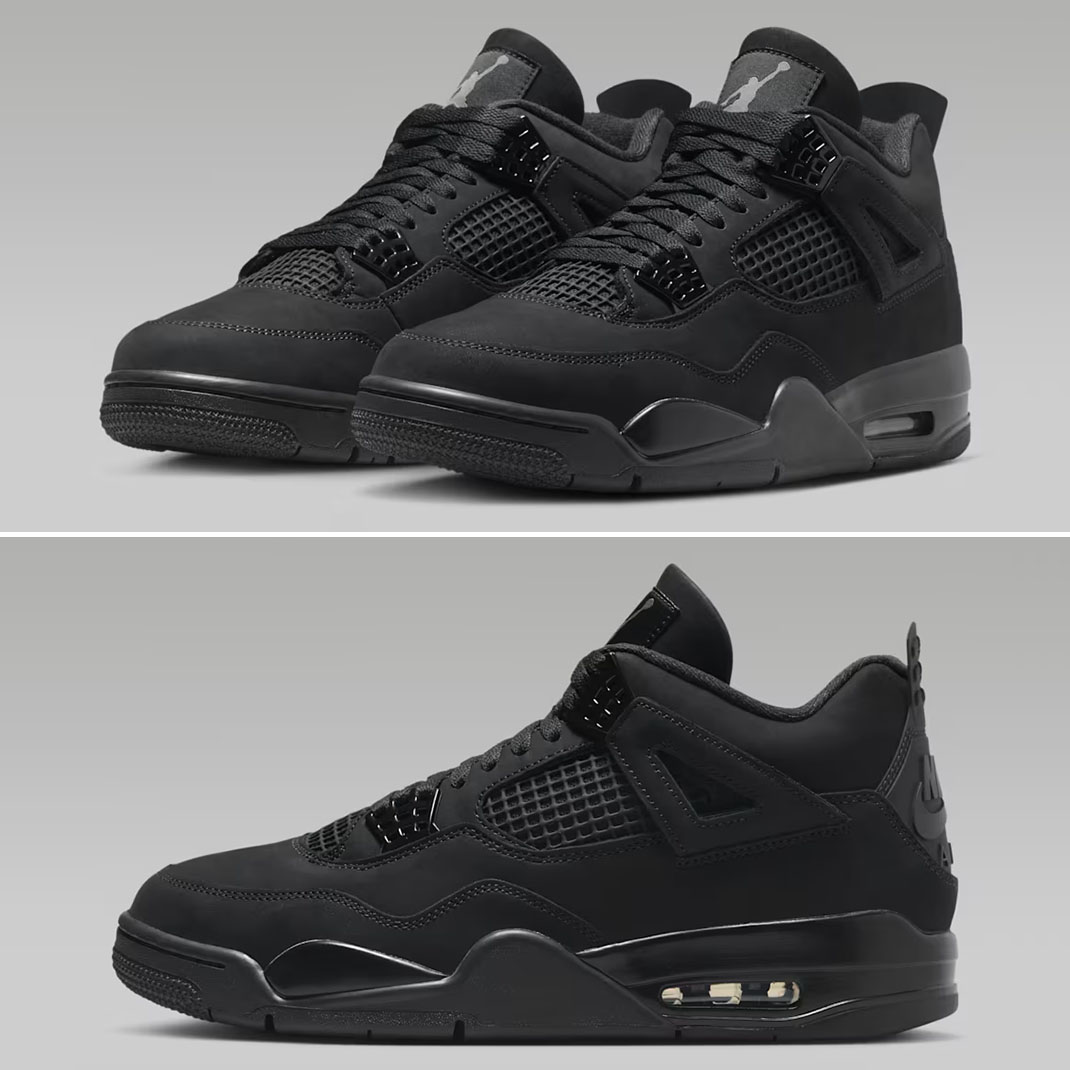Air Jordan 4 Black Cat 2025 Mens Shoes FV5029-010