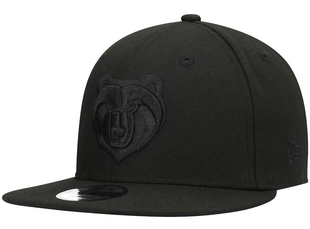 Air Jordan 4 Black Cat 2025 New Era Memphis Grizzlies Black Snapback Hat