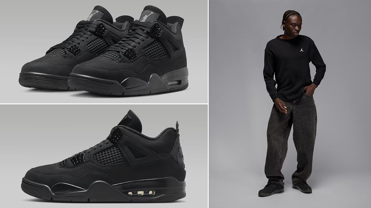 Air Jordan 4 Black Cat 2025 Outfits