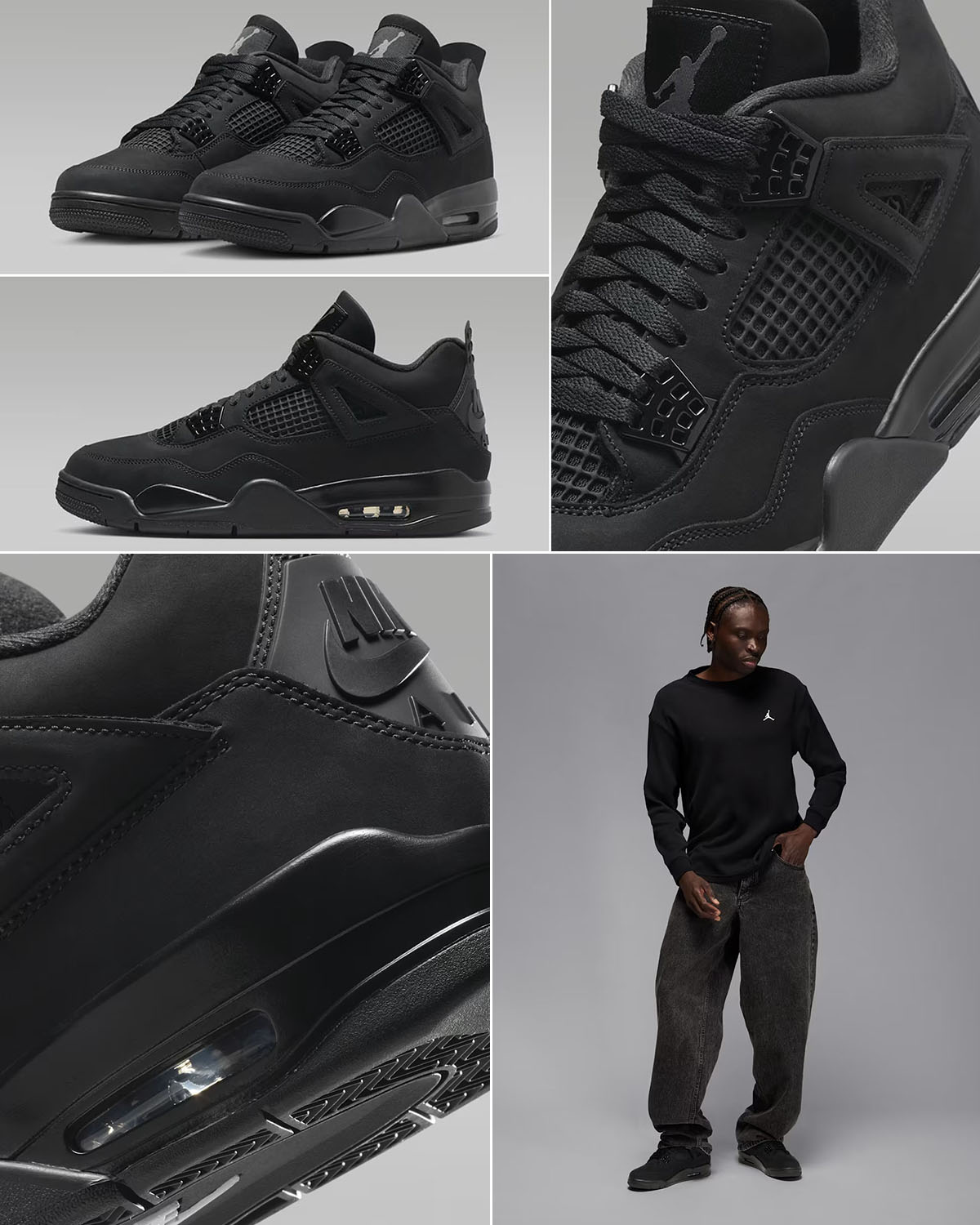 Air Jordan 4 Black Cat Outfits