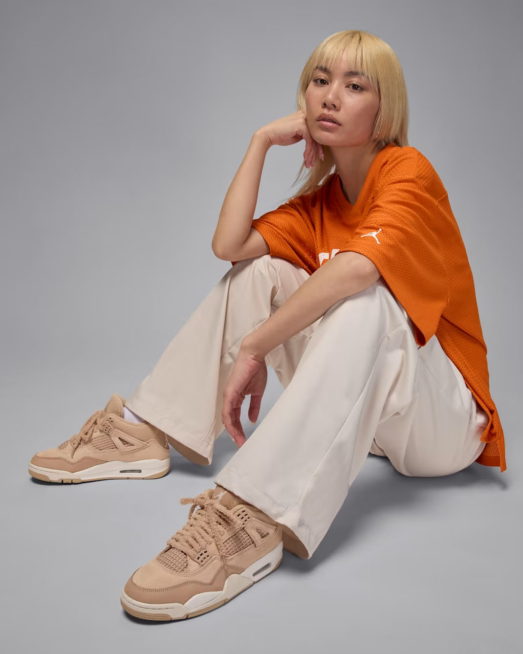 Air Jordan 4 Cozy Girl Hemp Shoes and Outfit