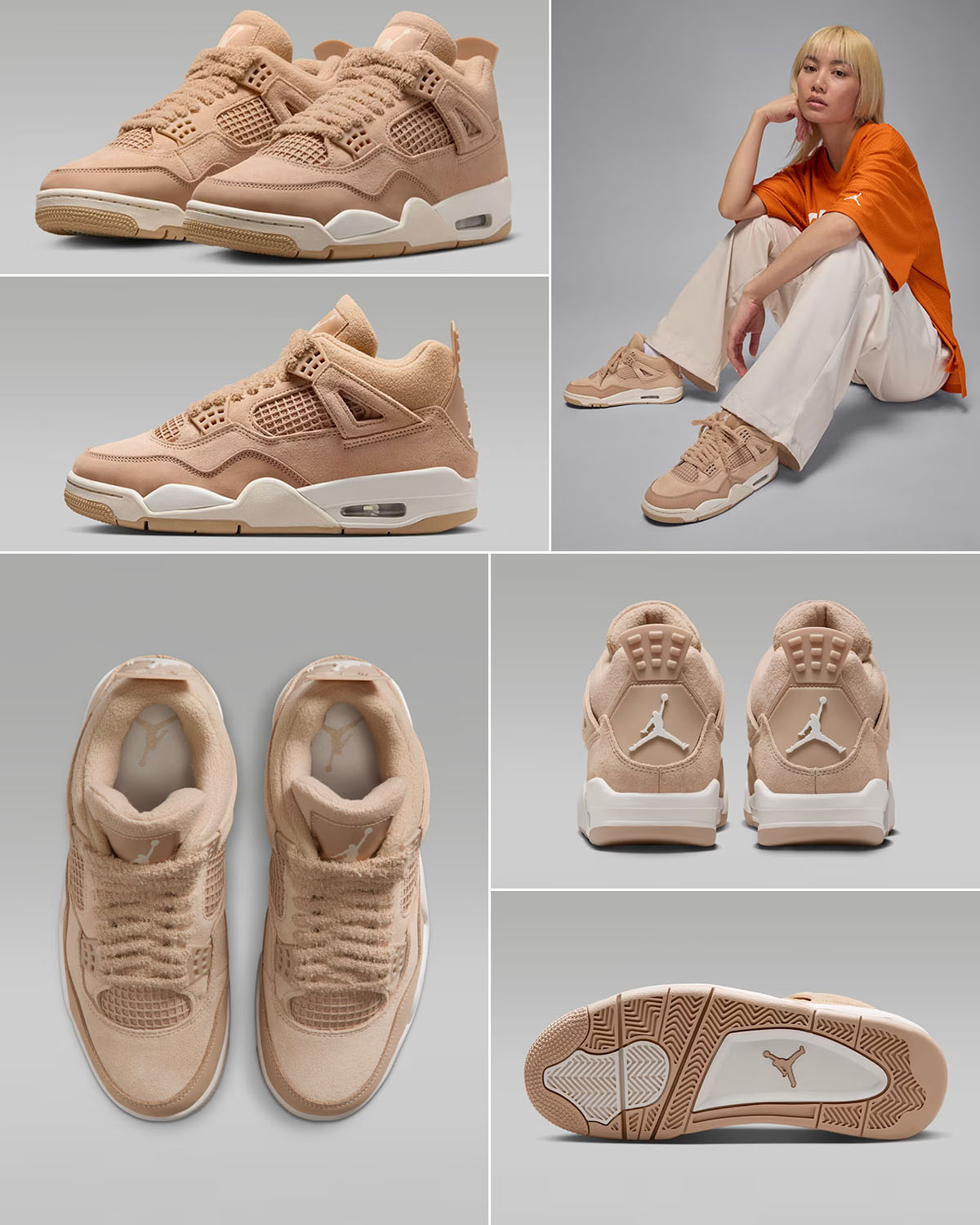 Air Jordan 4 Cozy Girl Womens Shoes and Outfits