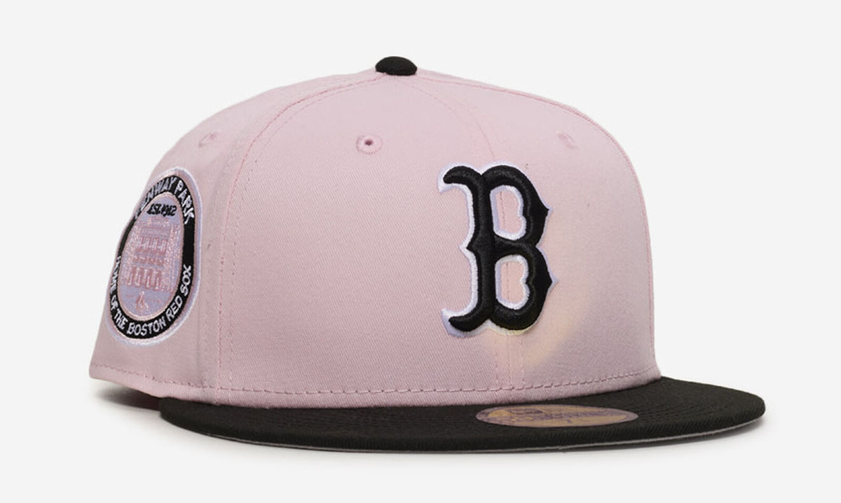Air Jordan 5 Medium Soft Pink 35th Anniversary New Era Boston Red Sox Fitted Cap 59FIFTY Hat