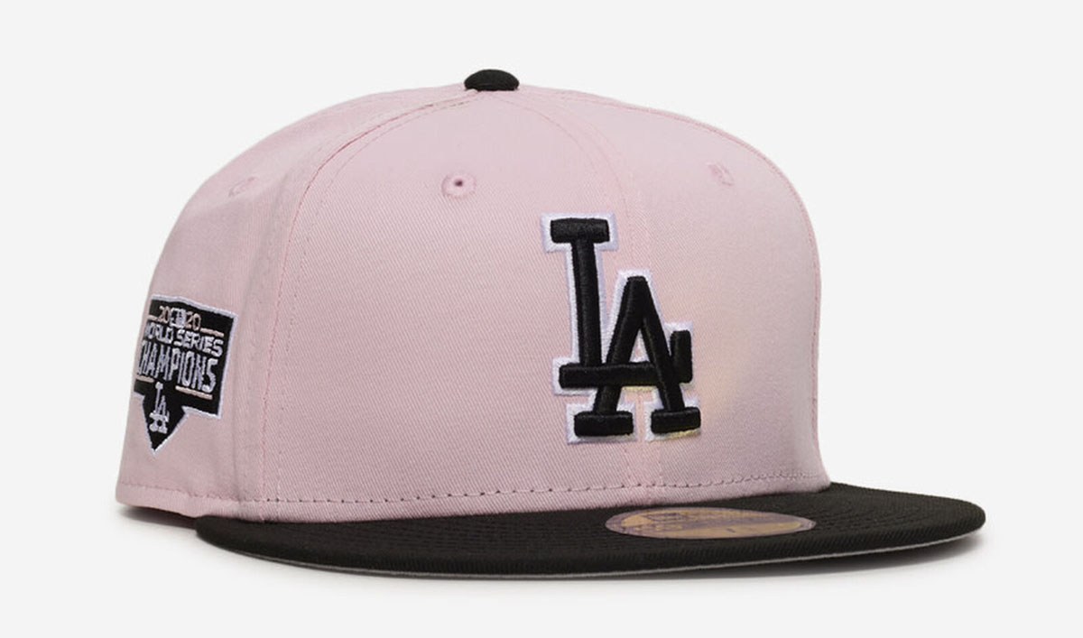 Air Jordan 5 Medium Soft Pink 35th Anniversary New Era LA Dodgers Fitted Cap 59FIFTY Hat