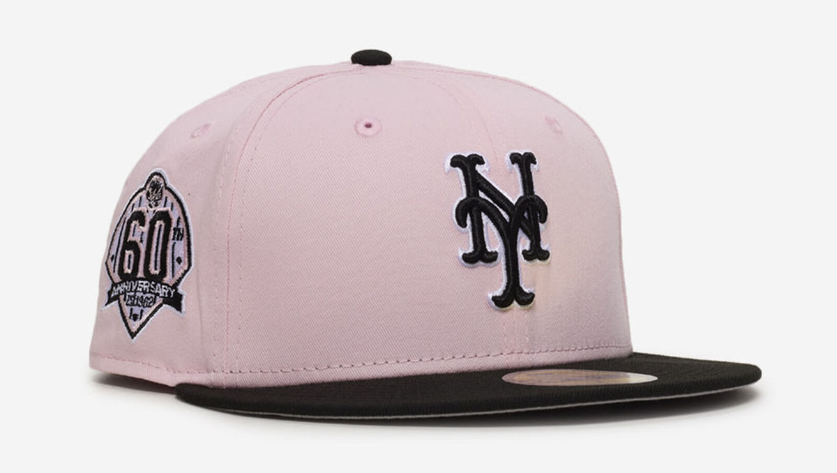 Air Jordan 5 Medium Soft Pink 35th Anniversary New Era New York Mets Fitted Cap 59FIFTY Hat