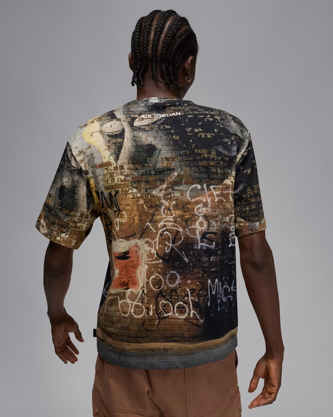 Air Jordan 85 Mens T Shirt Off Noir Sail Brown 2