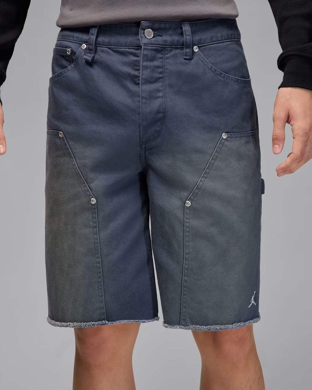 Air Jordan Mens Twill Workwear Shorts Thunder Blue 1