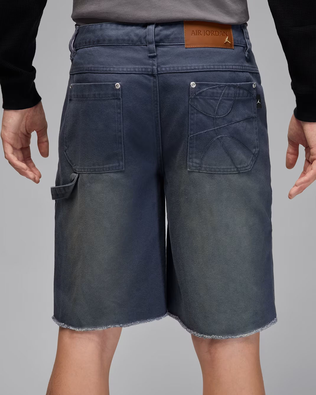 Air Jordan Mens Twill Workwear Shorts Thunder Blue 2