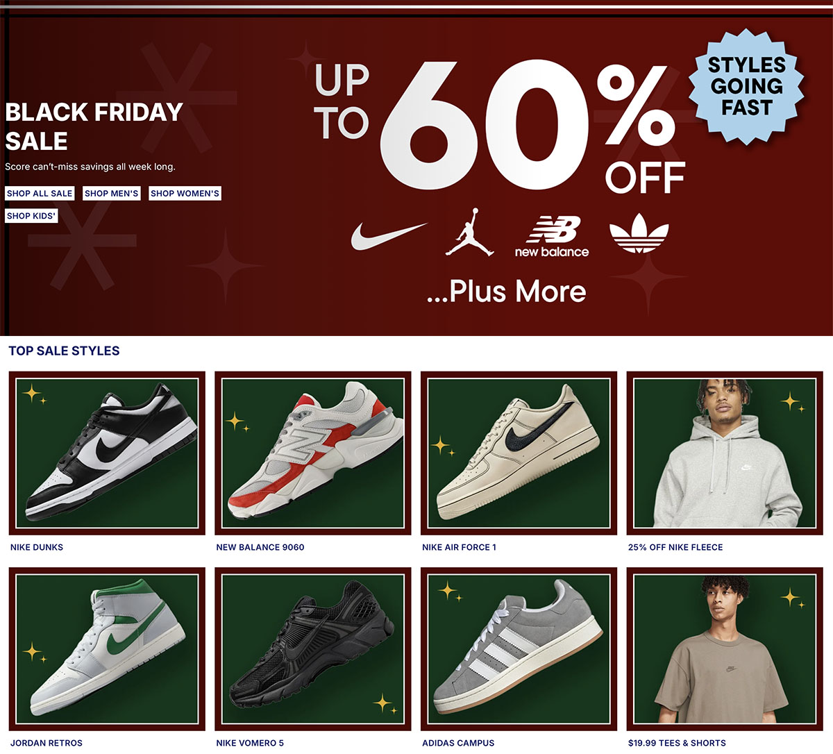 Champs Sports Black Friday 2025 Sale Sneakers Sportswear