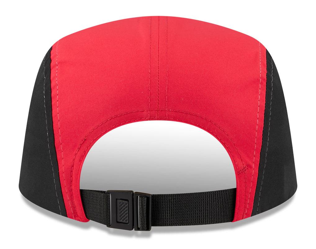Chicago Bulls New Era 2025 NBA Tip Off Camper Adjustable Hat White Black Red 4