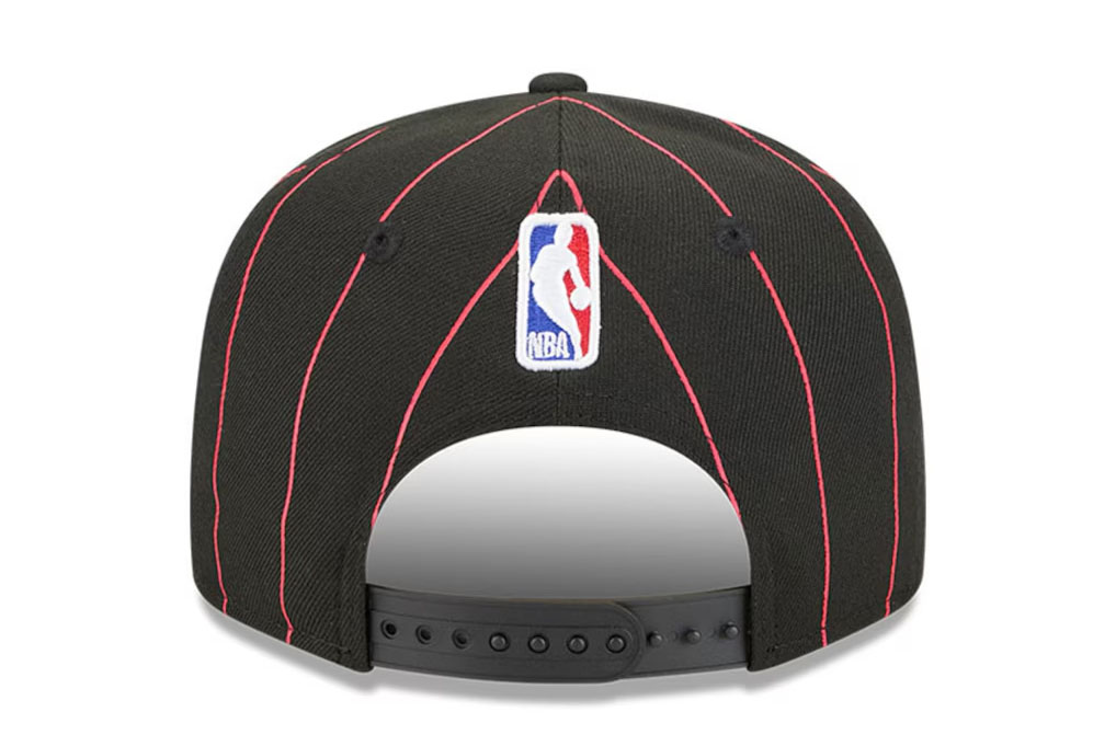 Chicago Bulls New Era Jersey Hook Statement Edition 9FIFTY Snapback Hat Black Red 4
