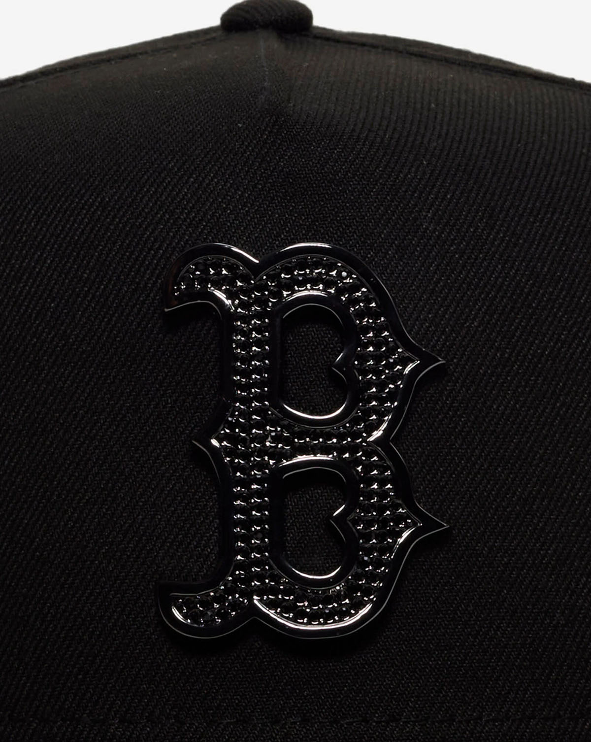 Jordan 4 Black Cat x New Era Boston Red Sox Black Stone Logo 59FIFTY Fitted Hat 2
