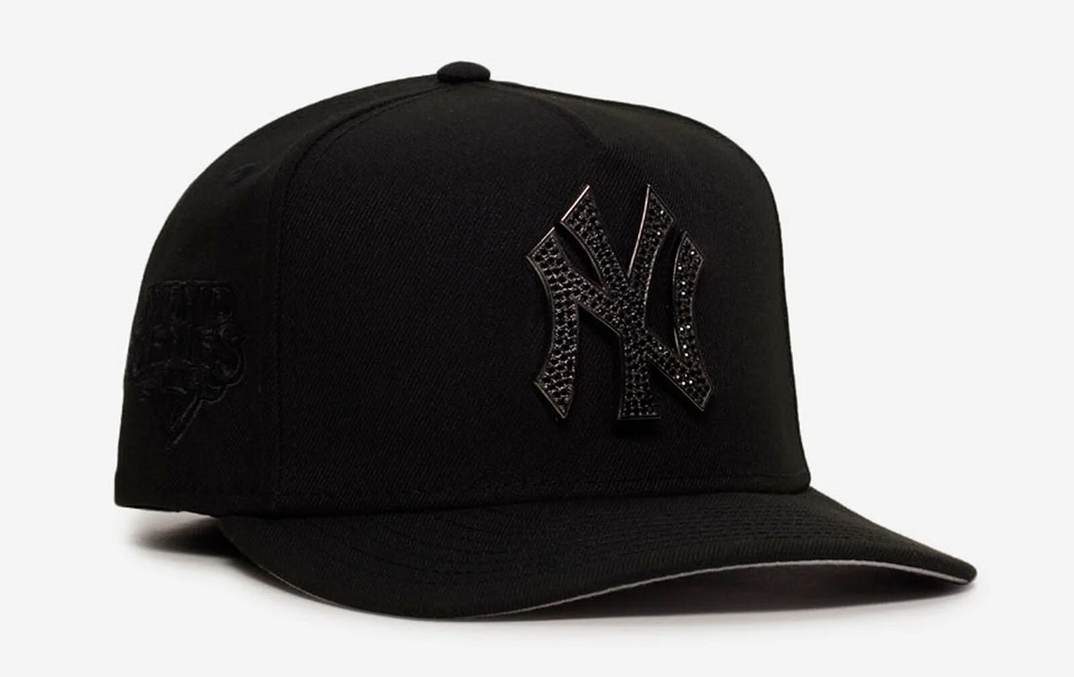 Jordan 4 Black Cat x New Era New York Yankees Black Stone Logo 59FIFTY Fitted Hat 1