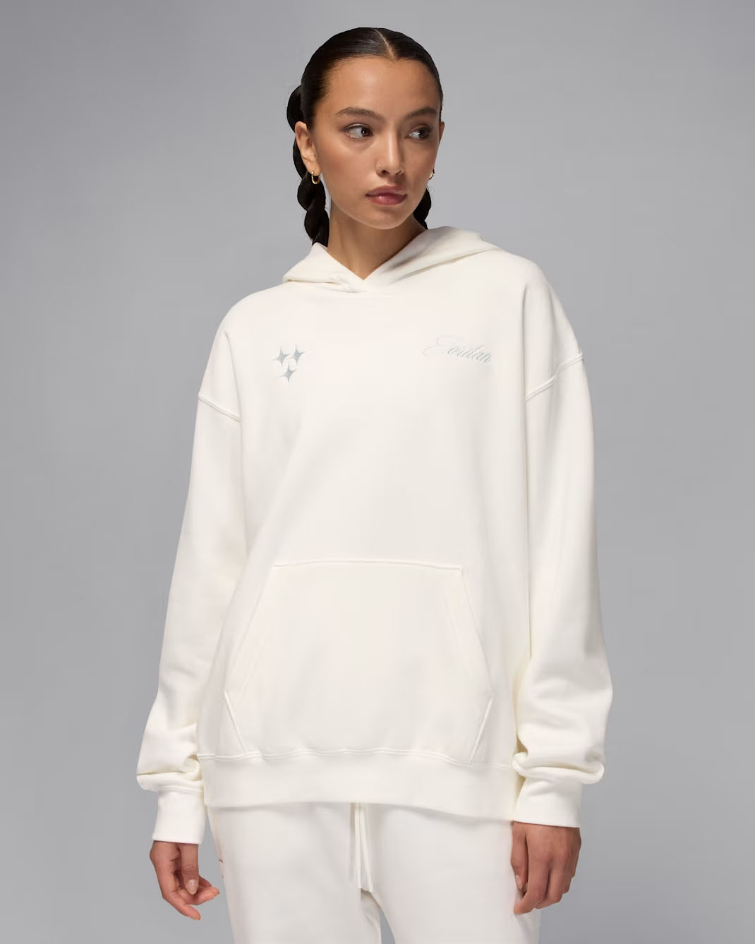 Jordan Brooklyn Fleece Womens Pullover Hoodie Sail 1