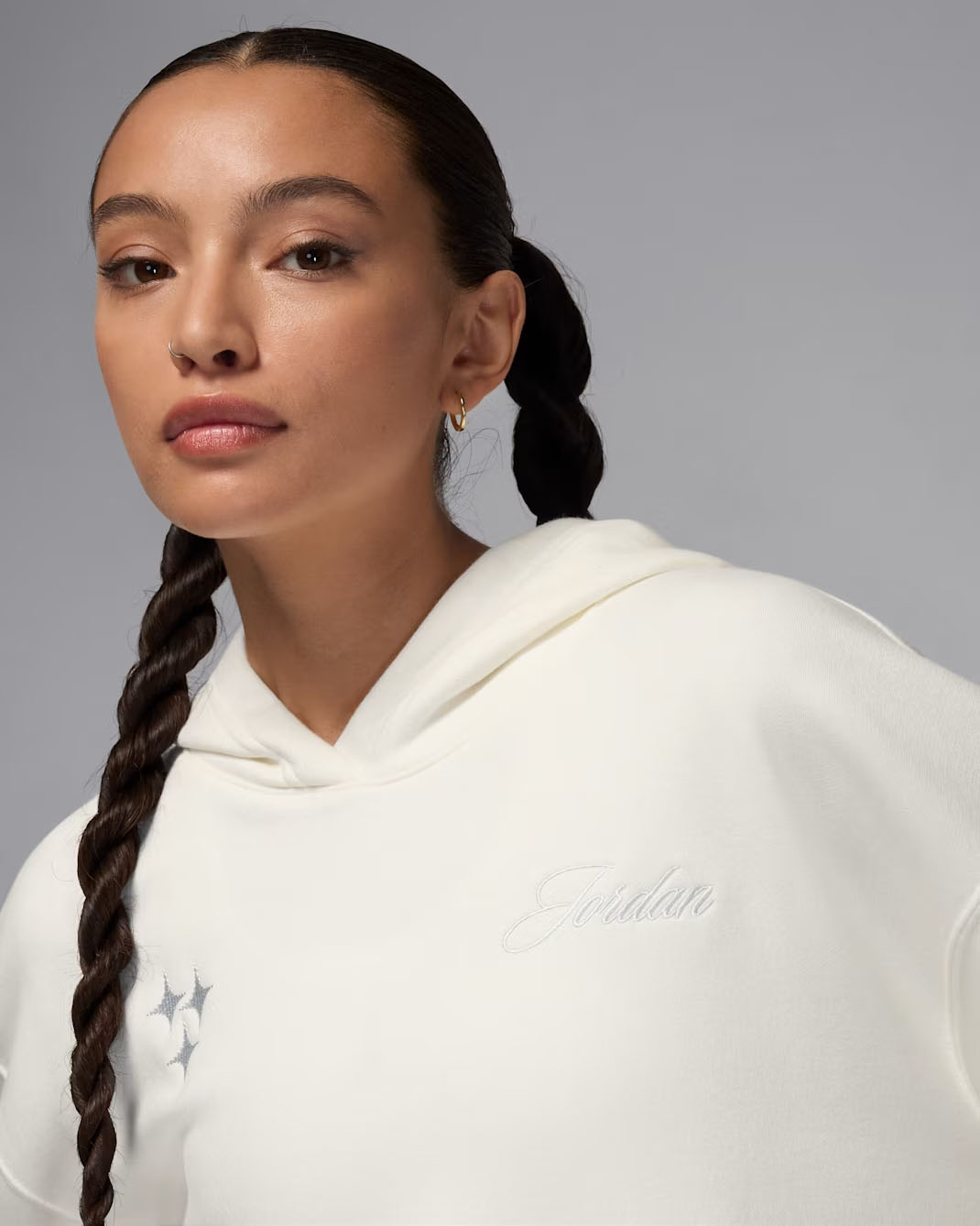 Jordan Brooklyn Fleece Womens Pullover Hoodie Sail 3