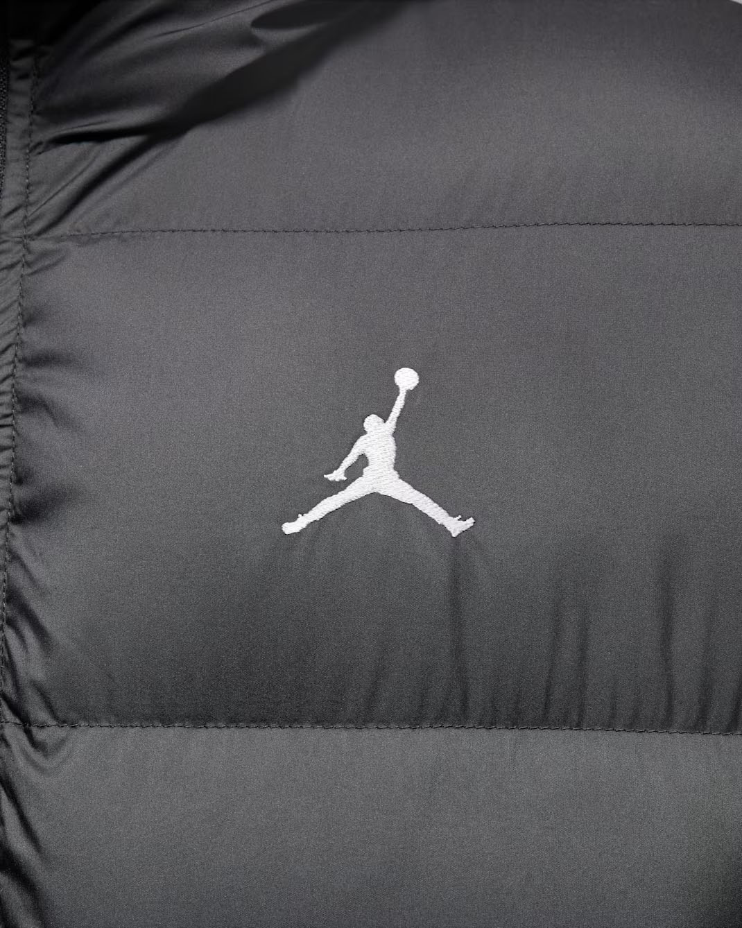 Jordan Brooklyn Mens Therma Fit Puffer Jacket Black White 5