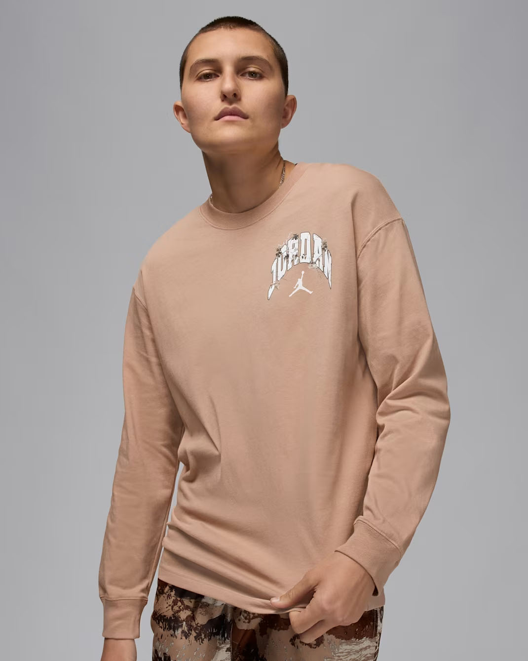 Jordan Brooklyn Womens Realtree Long Sleeve T Shirt Hemp 1