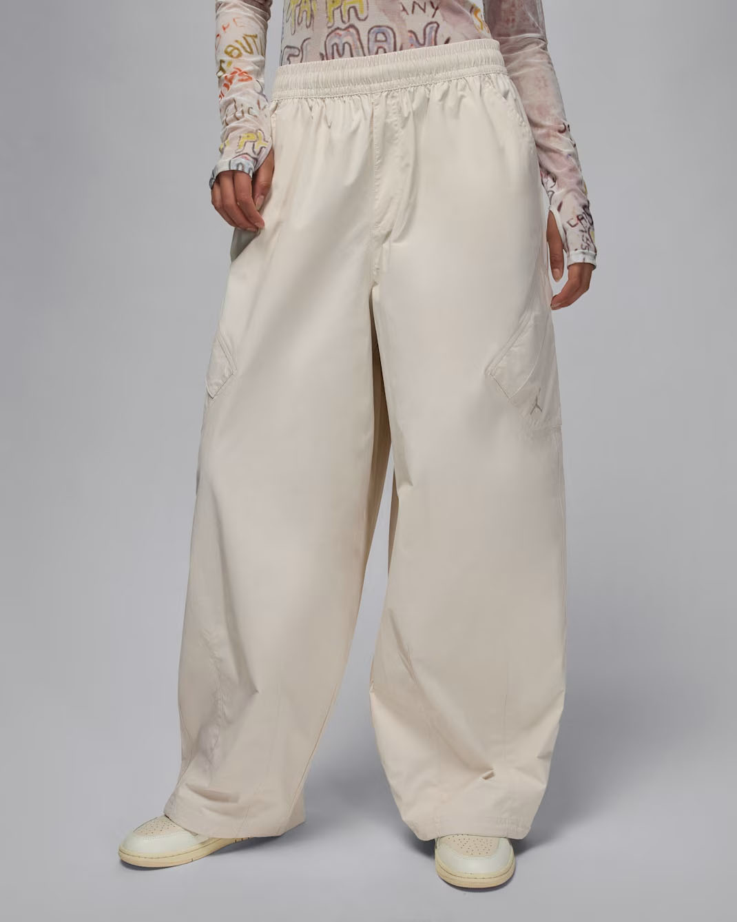 Jordan Flight Chicago Womens Parachute Pants Light Orewood Brown