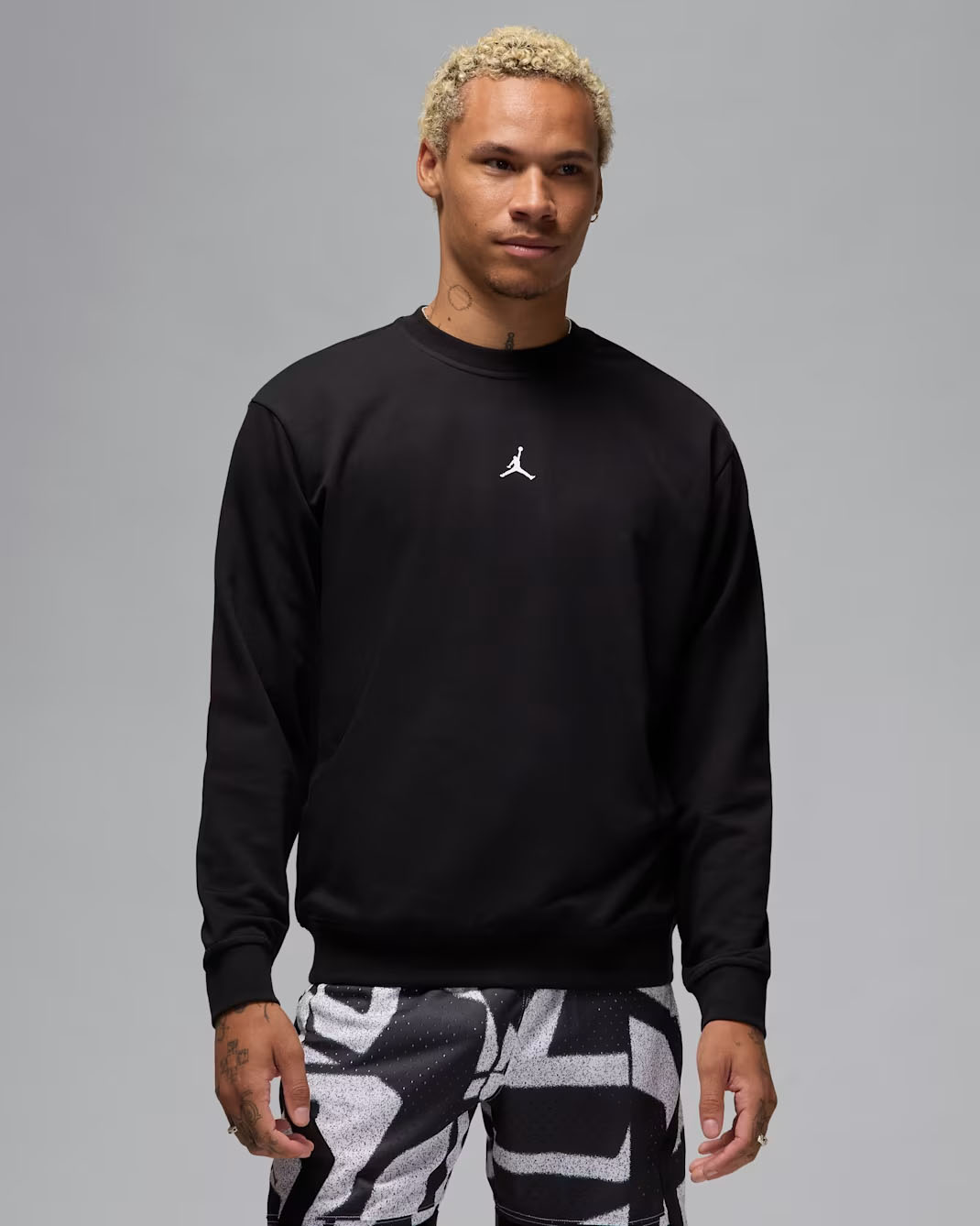 Jordan Sport Crossover Mens Sweatshirt Black White