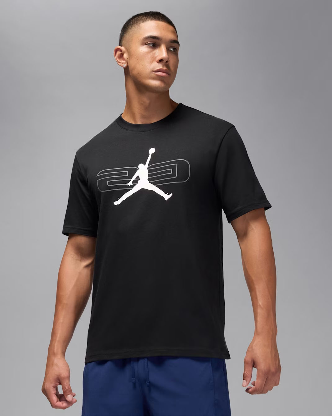 Jordan Sport Crossover Mens T Shirt Black White