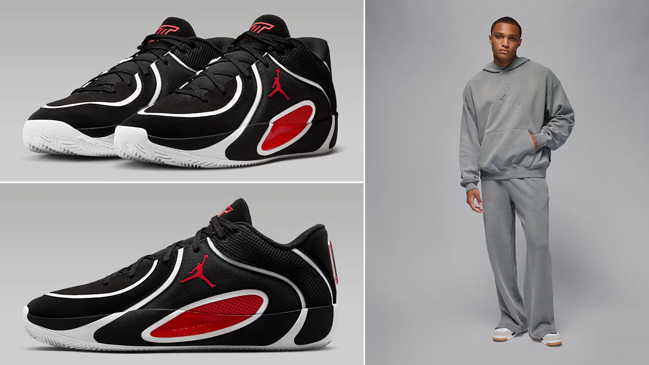 Jordan Tatum 4 Bloodline Shoes Hoodie Pants Outfit