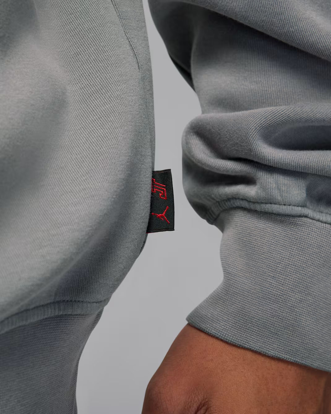 Jordan Tatum Hoop Fleece Mens Dri Fit Pullover Hoodie Smoke Grey 3