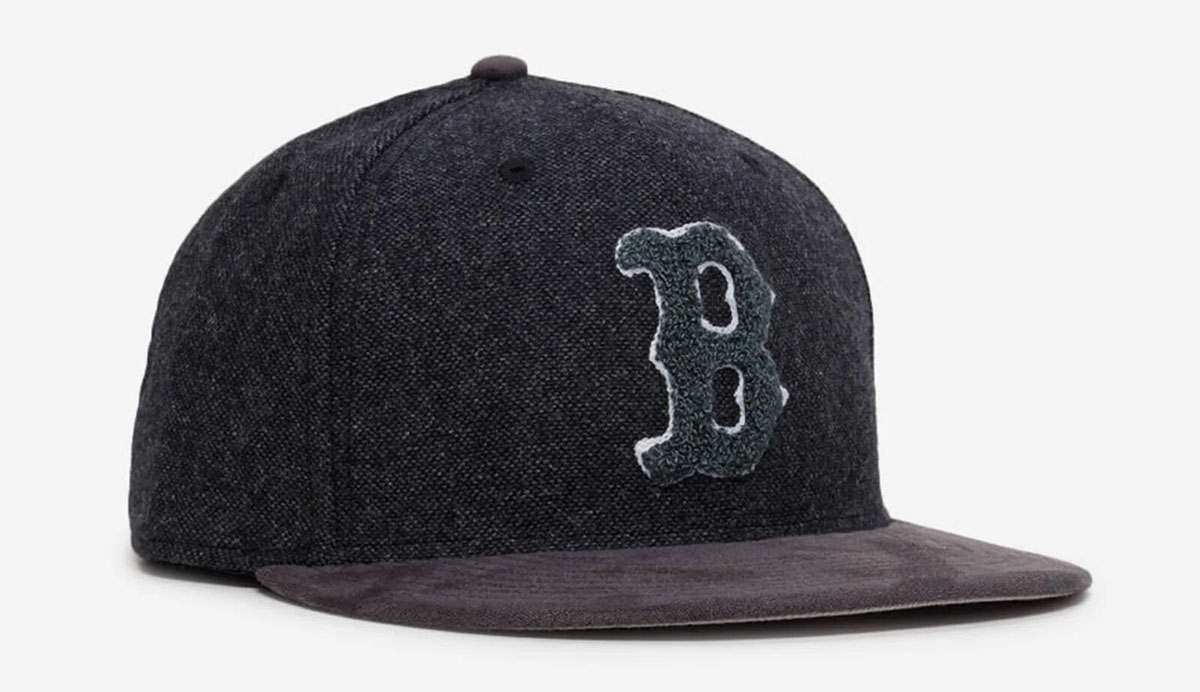 New Era Boston Red Sox 59FIFTY Tweed Fitted Hat Black Grey Cap