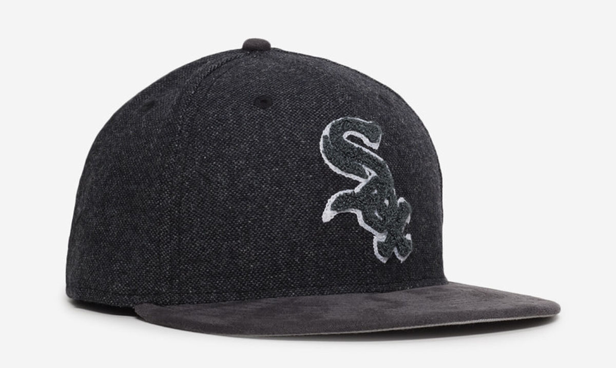 New Era Chicago White Sox 59FIFTY Tweed Fitted Hat Black Grey Cap