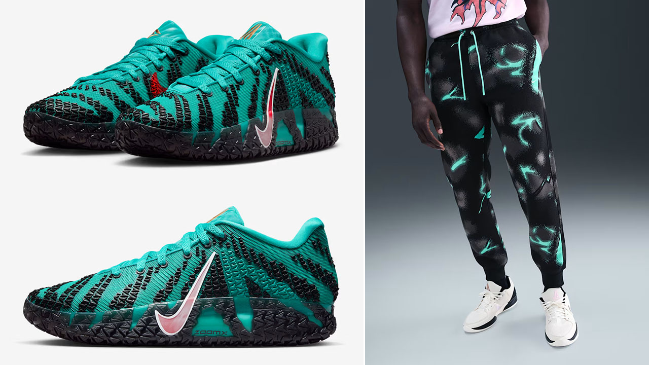 Nike Ja 3 Scratch 3 Mens Shoes and Jogger Pants Outfit