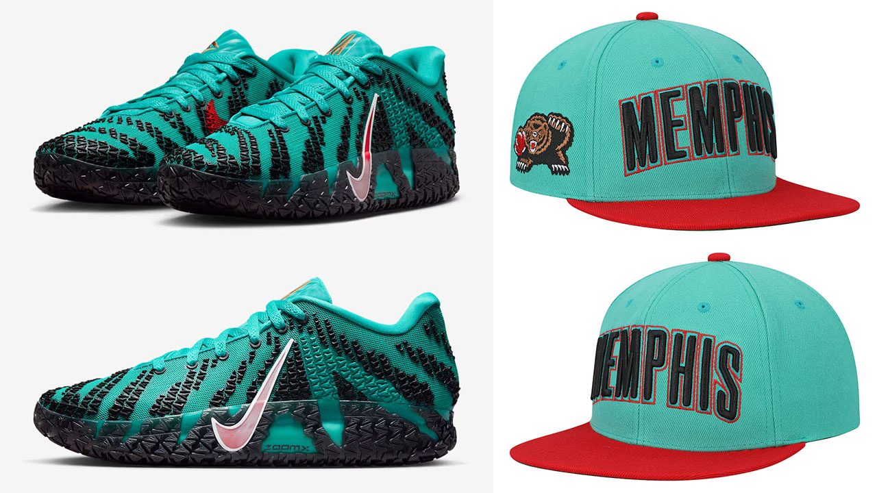 Nike Ja 3 Scratch 3 Shoes x Memphis Grizzlies Hardwood Classics Snapback Hat