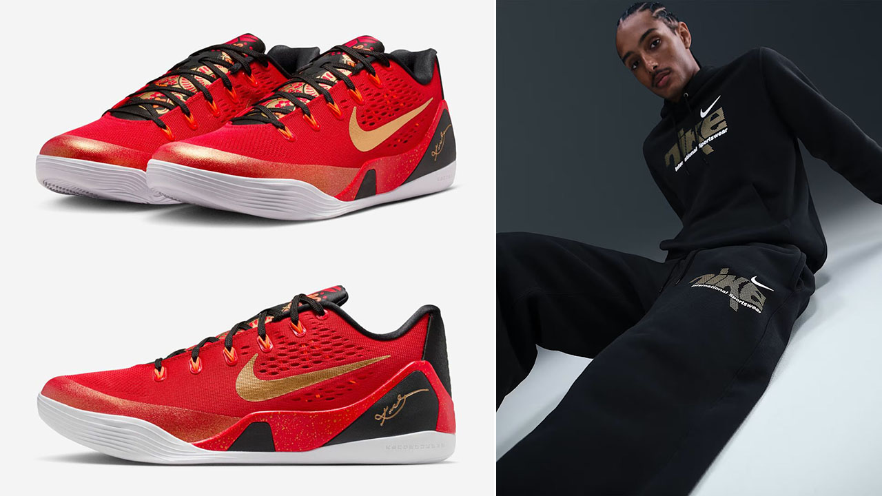 Nike Kobe 9 EM Low Protro China Shoes Hoodie Pants Outfit