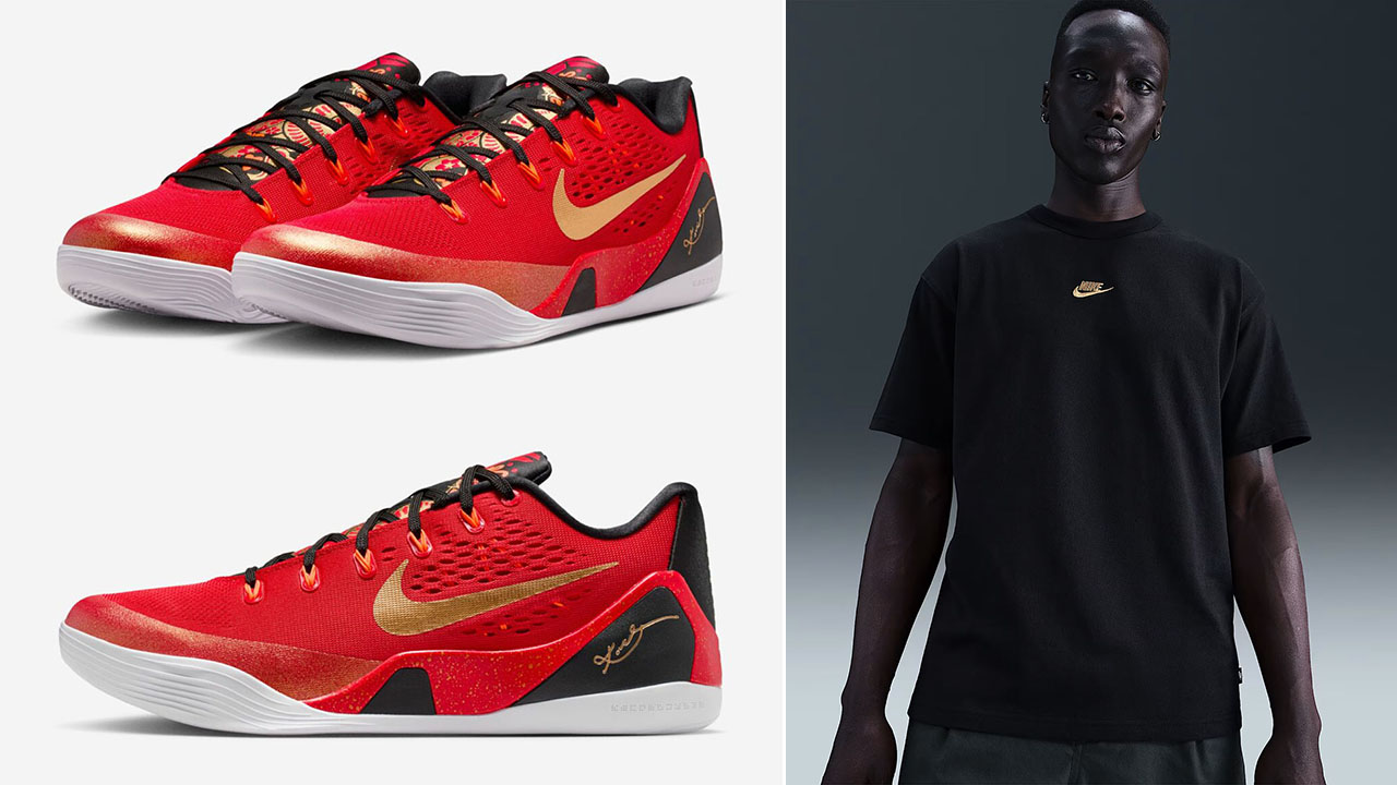 Nike Kobe 9 EM Low Protro China Shoes and Shirt Outfit