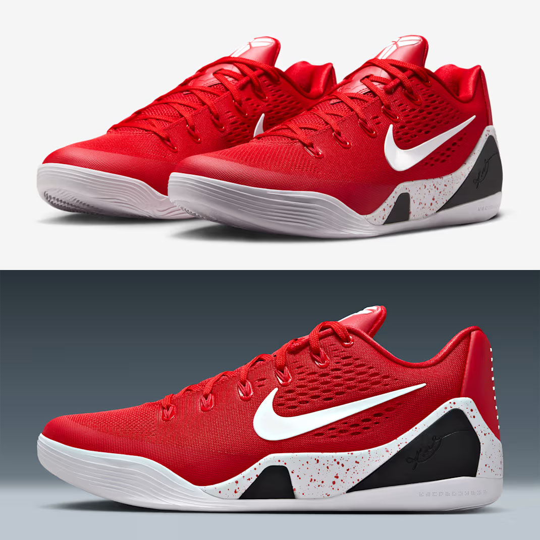 Nike Kobe 9 Elite Low EM Protro University Red Basketball Shoes IH1401-600