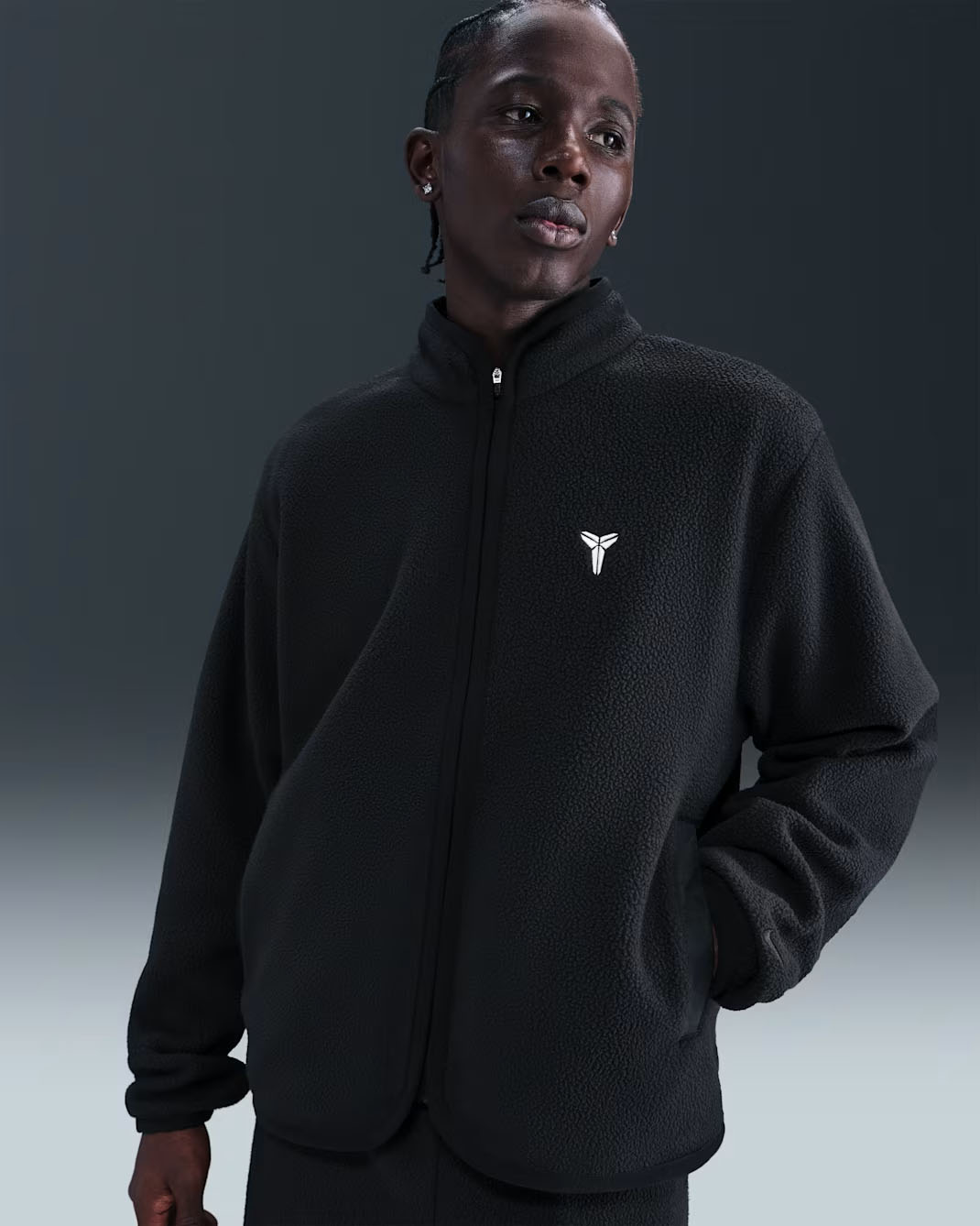 Nike Kobe Mens Winterized Jacket Black White 1
