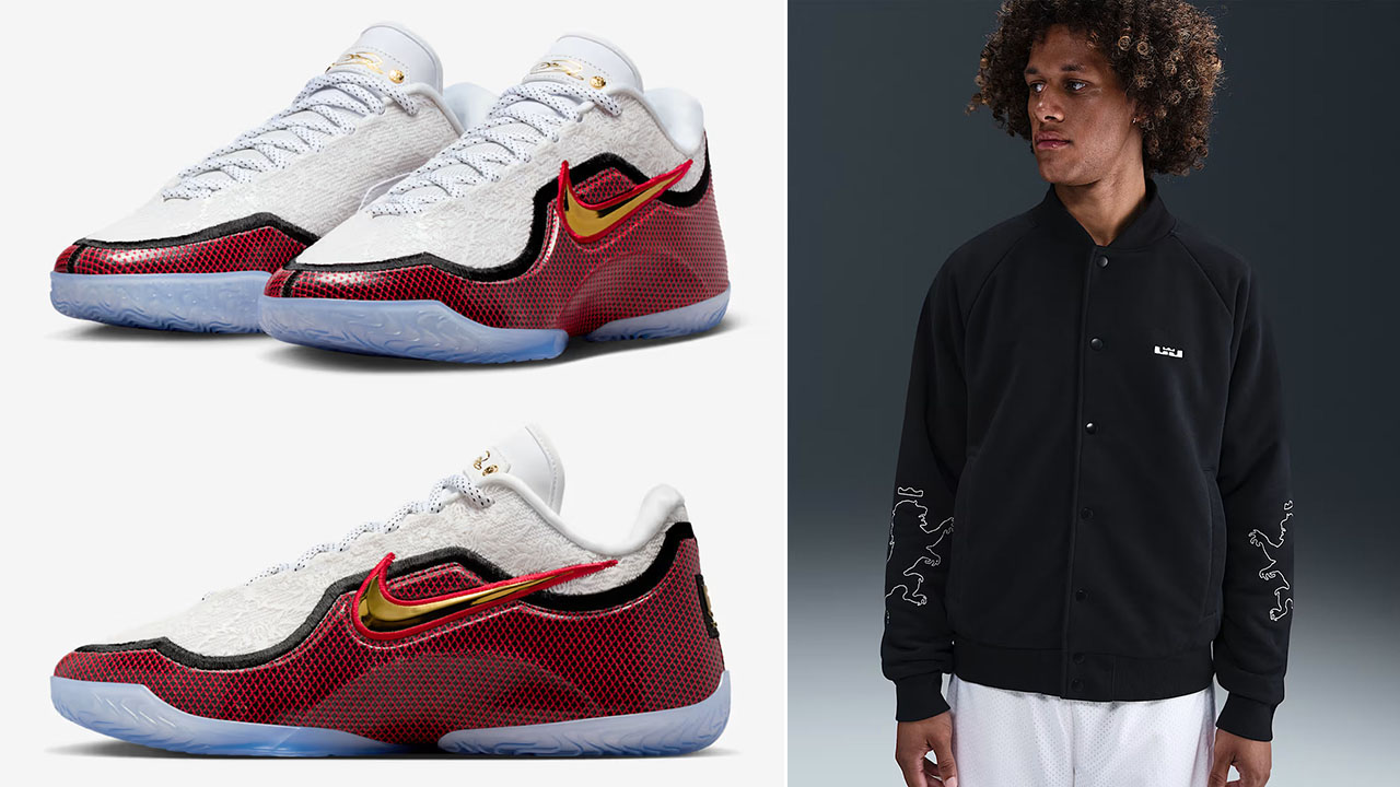 Nike LeBron 23 Grand Opening Shoes and Jacket Outfit