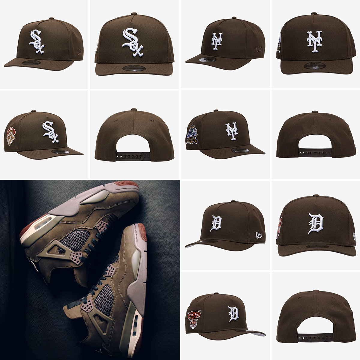 A Ma Maniere Air Jordan 4 Dark Mocha New Era Hats