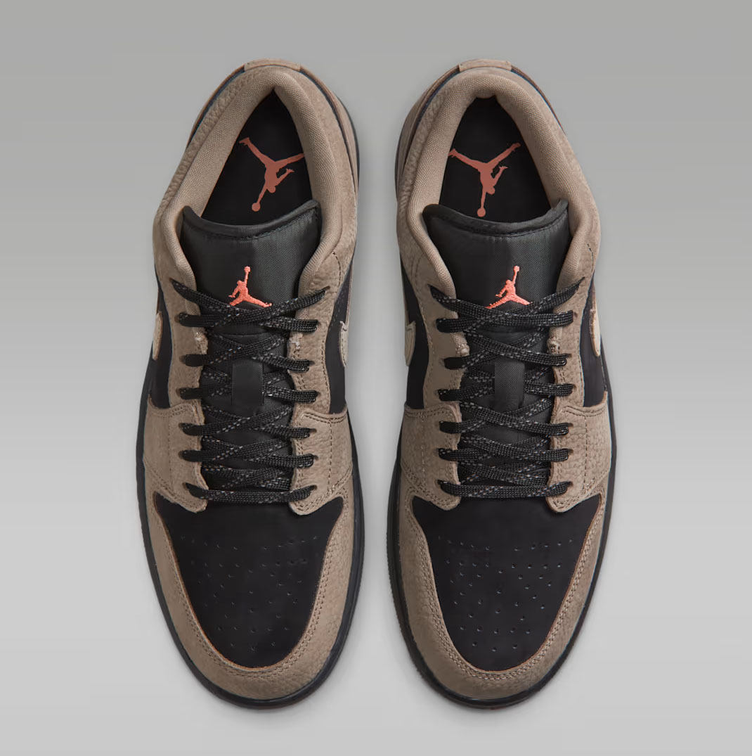 Air Jordan 1 Low Olive Grey Mens Shoes 4