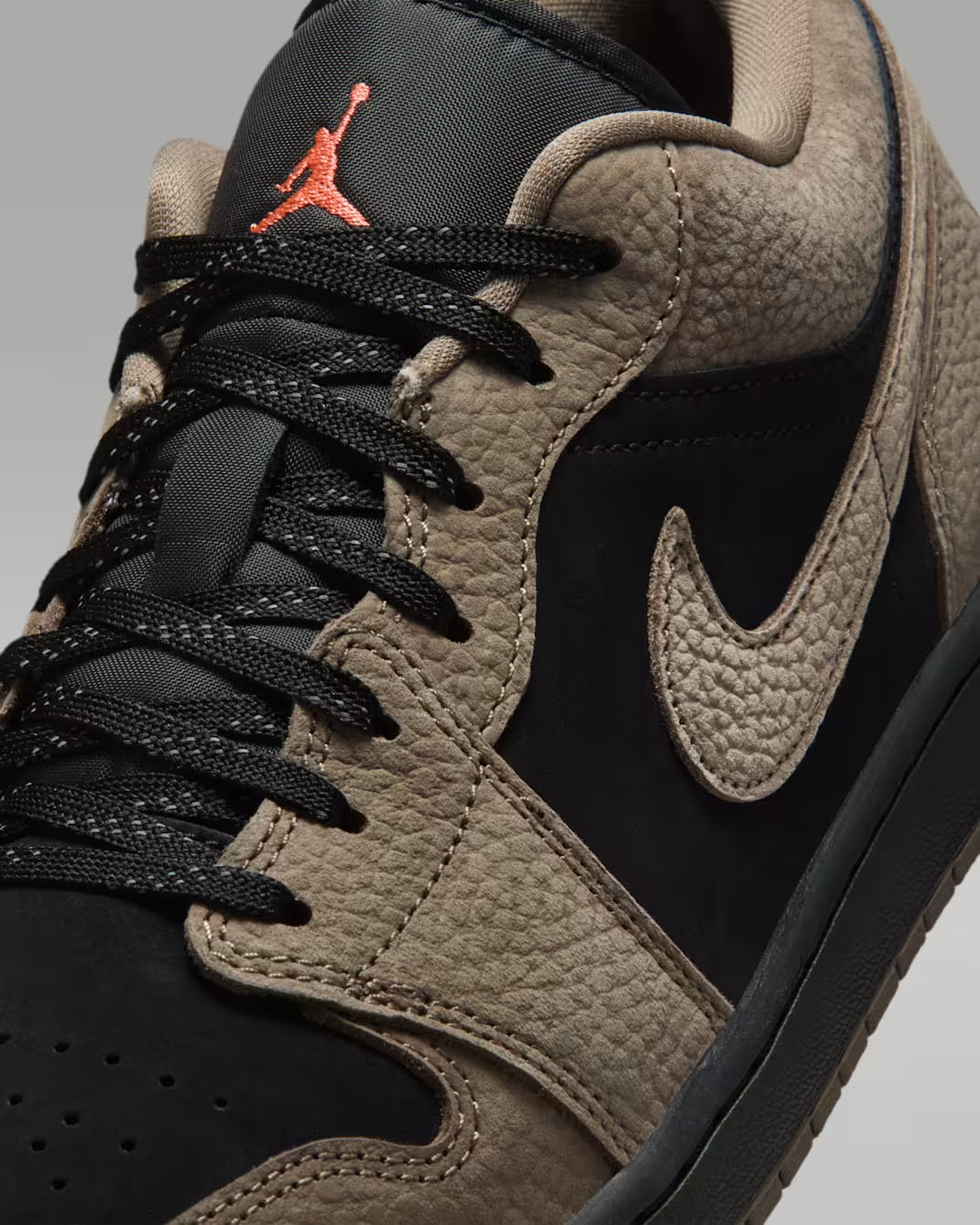 Air Jordan 1 Low Olive Grey Mens Shoes 7