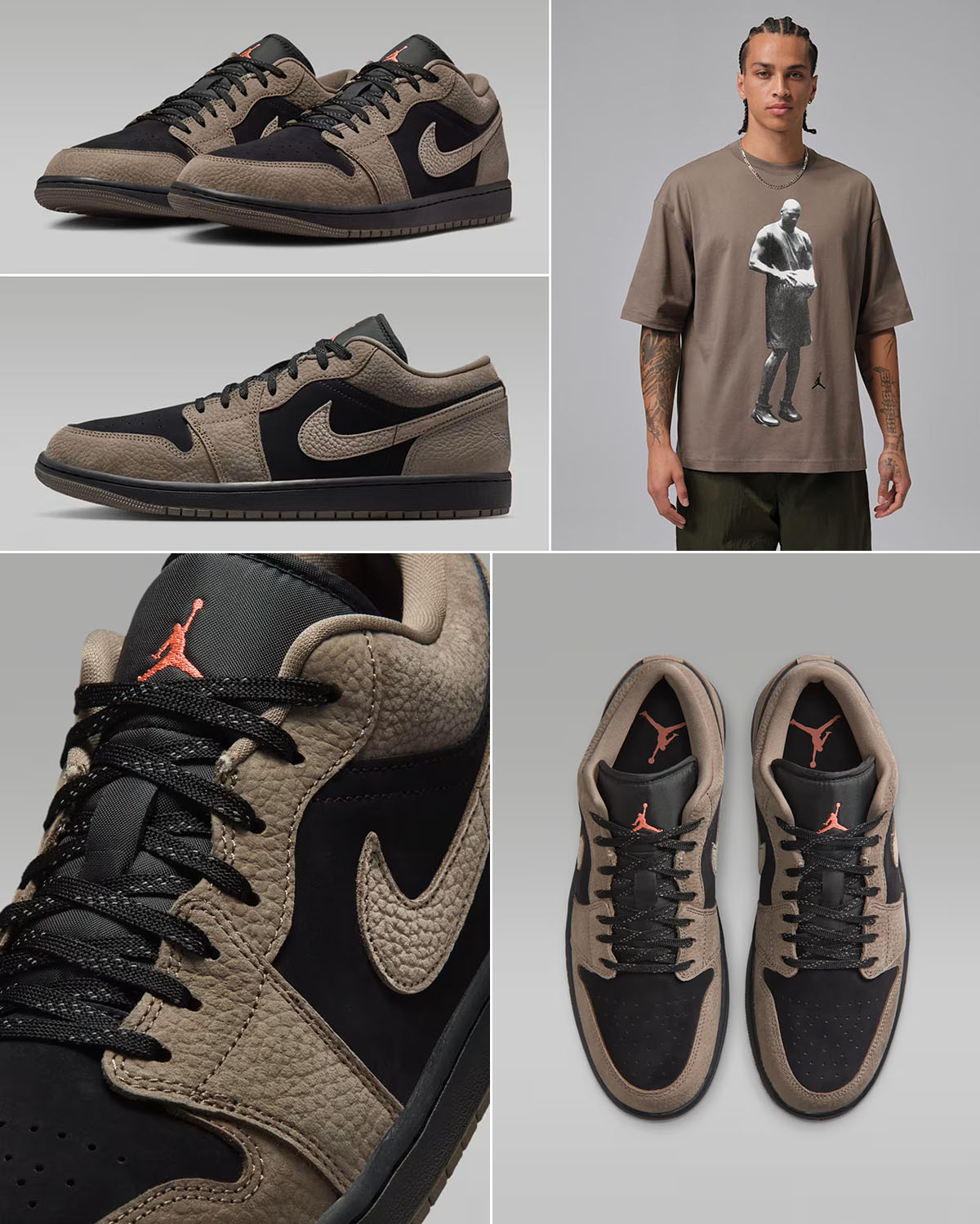 Air Jordan 1 Low Olive Grey Sneakers and Outfits