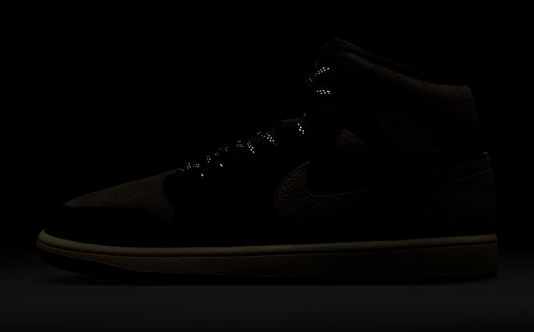 Air Jordan 1 Mid Olive Grey Mens Shoes 9